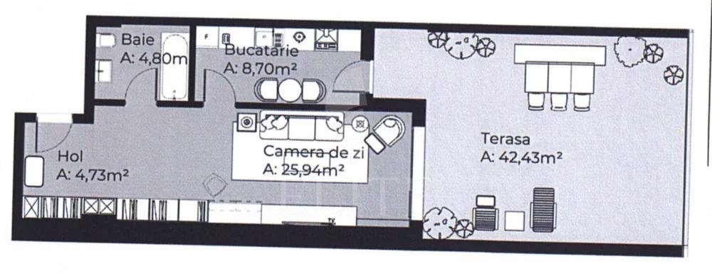 Apartament o camera în zona IULIUS MALL-1071645