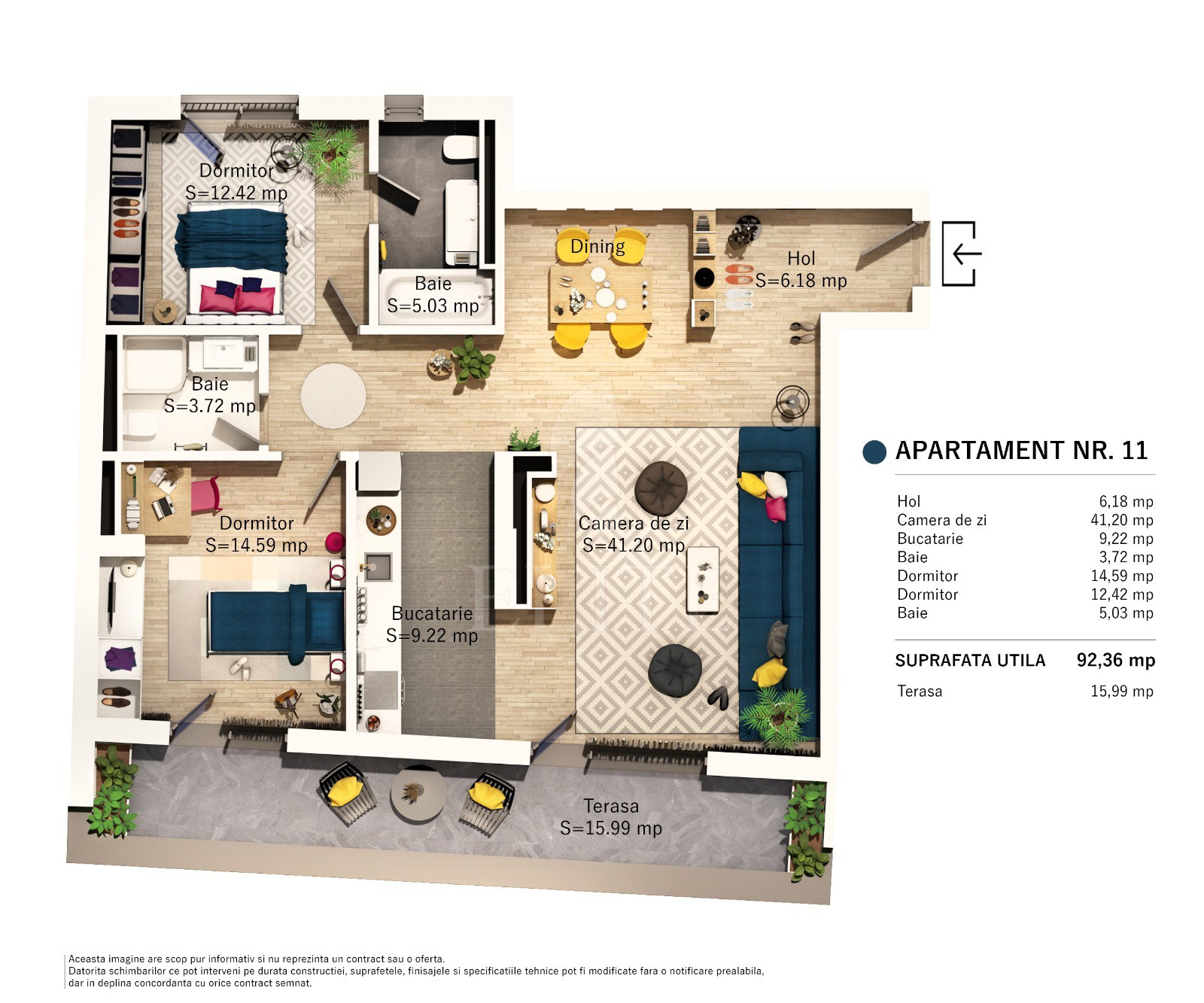 Apartament 3 camere în zona SEMICENTRALA-1078110