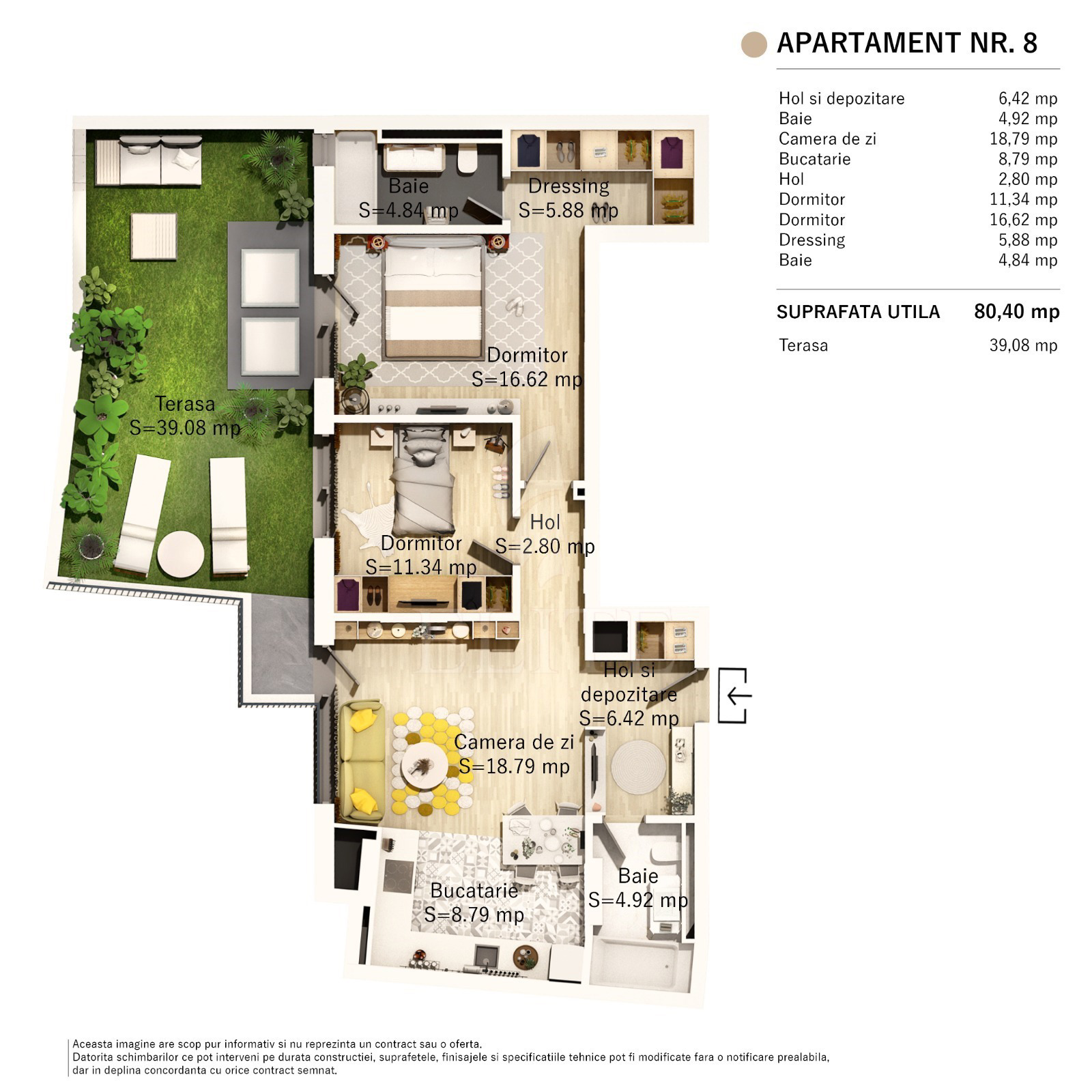 Apartament 3 camere în zona SEMICENTRALA-1078114