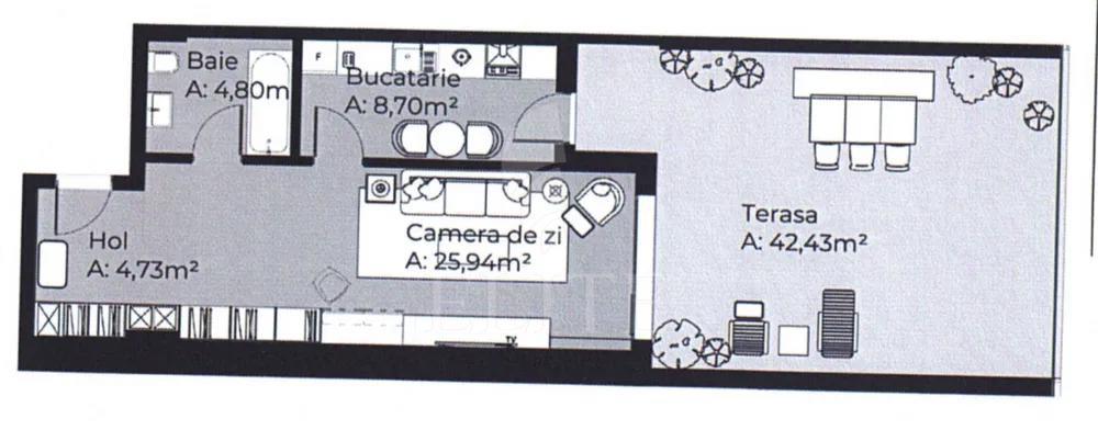 Apartament o camera în zona IULIUS MALL-1156640