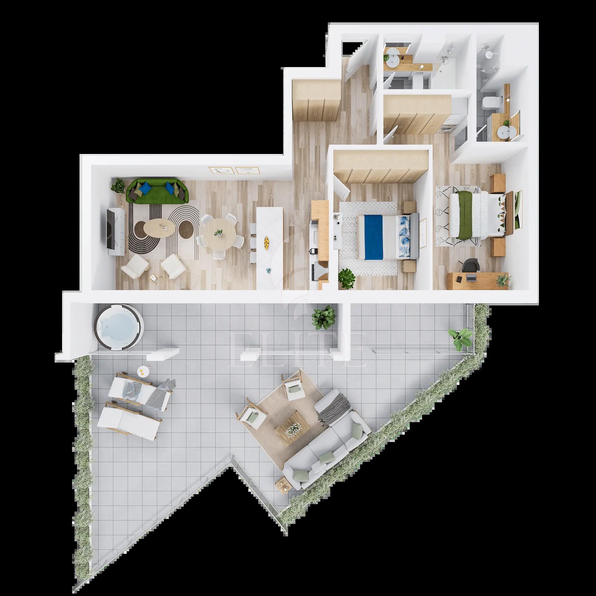Apartament 3 camere în zona IULIUS MALL-1156747