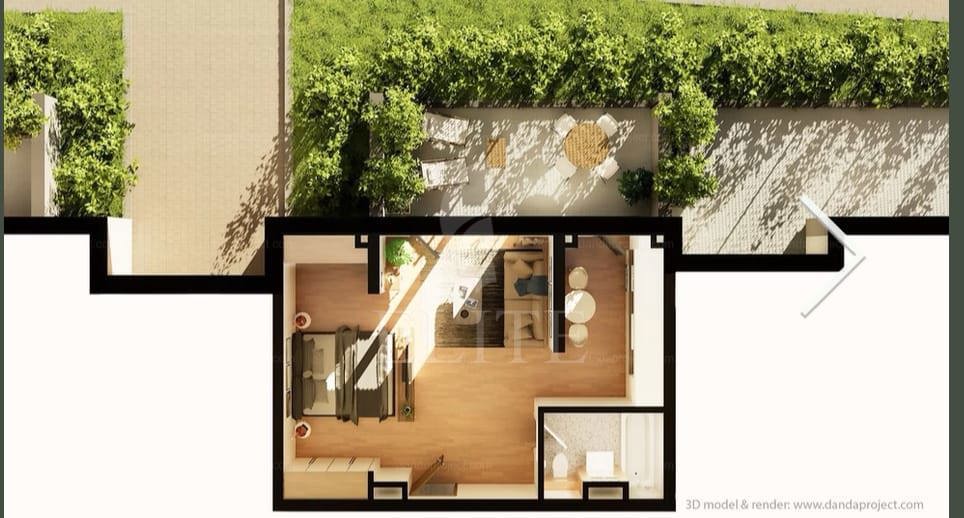 Apartament o camera în zona INTRE LACURI-1195630