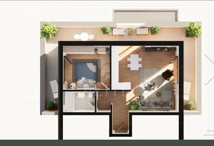 Apartament 2 camere în zona INTRE LACURI-1195704