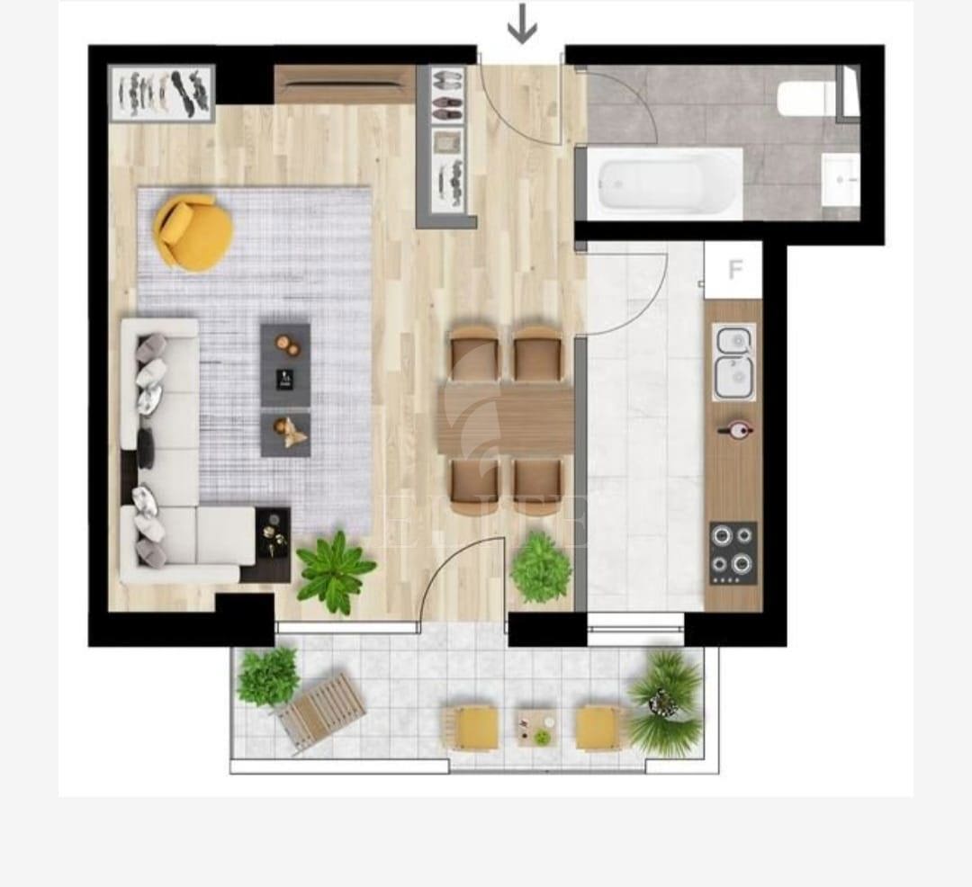 Apartament o camera în zona INTRE LACURI-1196685