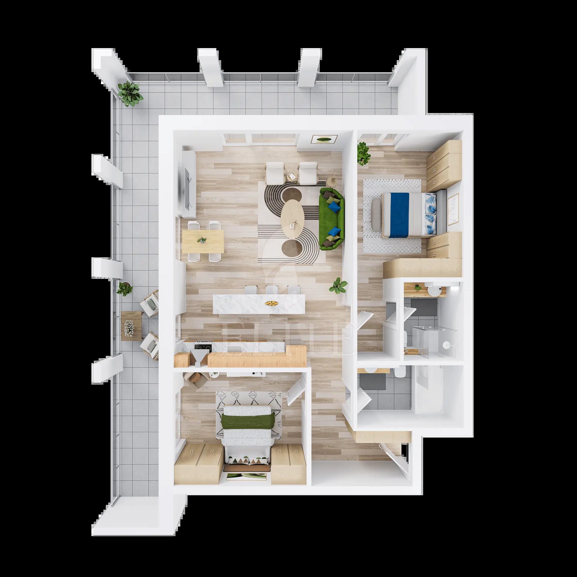 Apartament 3 camere în zona IULIUS MALL-1199157