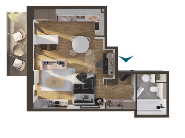 Apartament o camera în zona Fabricii-1199559