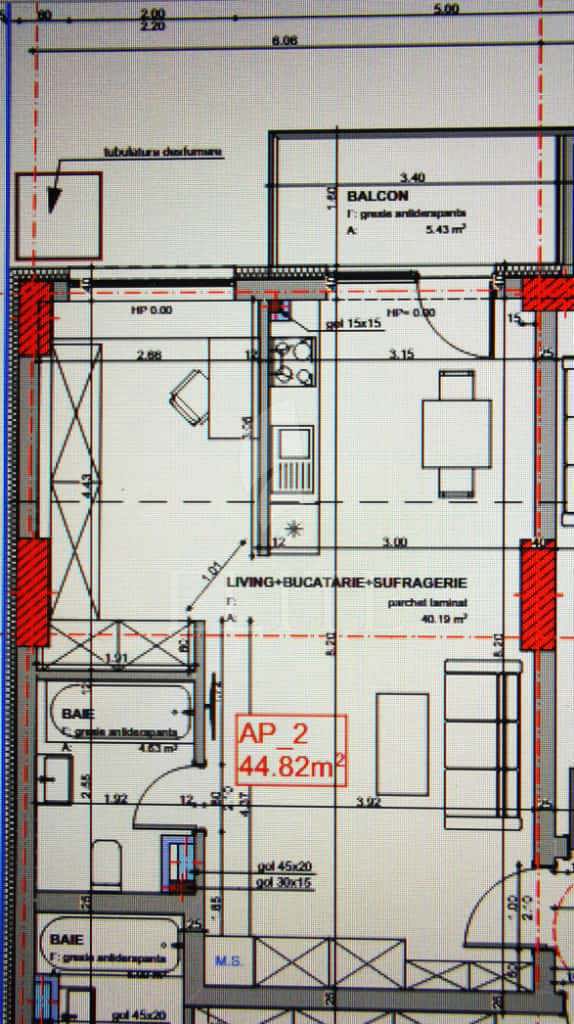 Apartament 2 camere în zona SEMICENTRALA-1214250