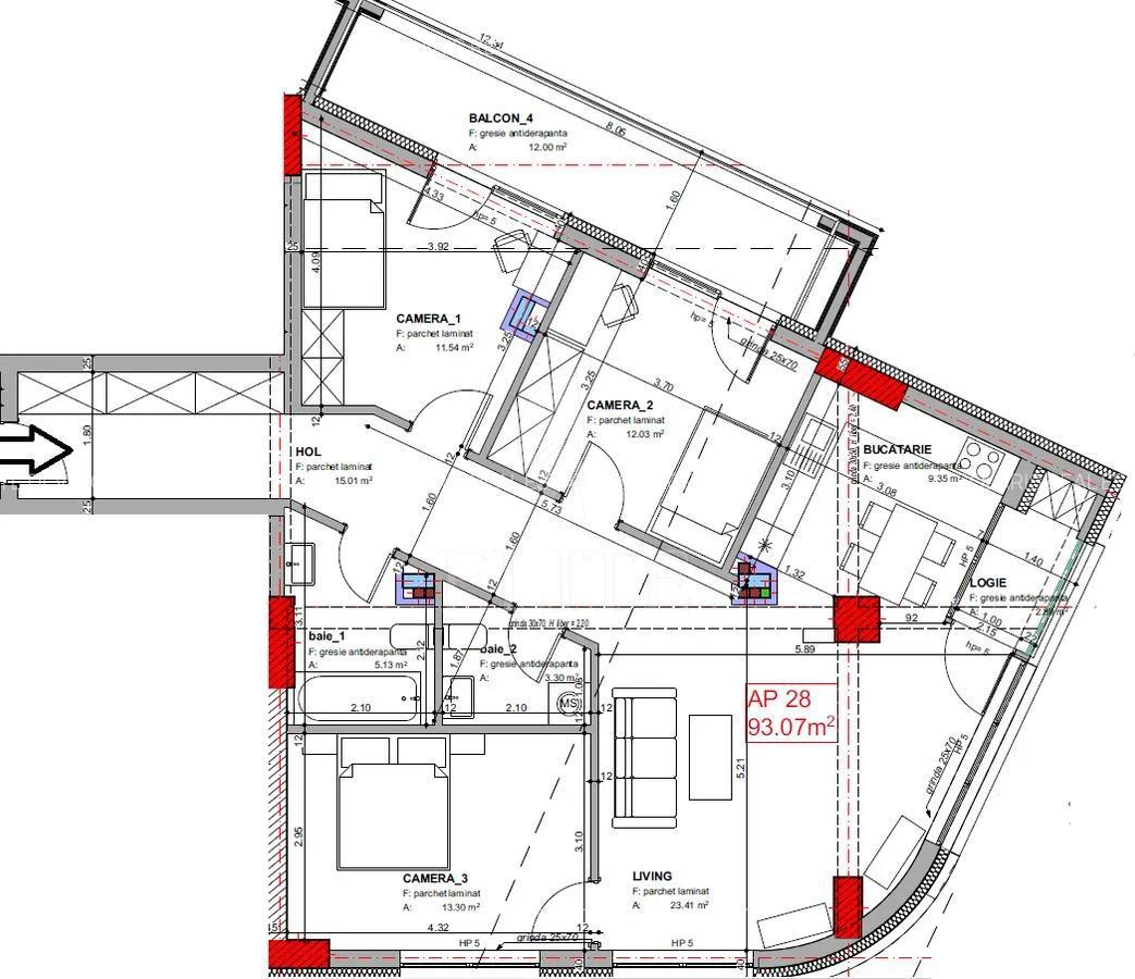 Apartament 4 camere în zona SEMICENTRALA-1214254