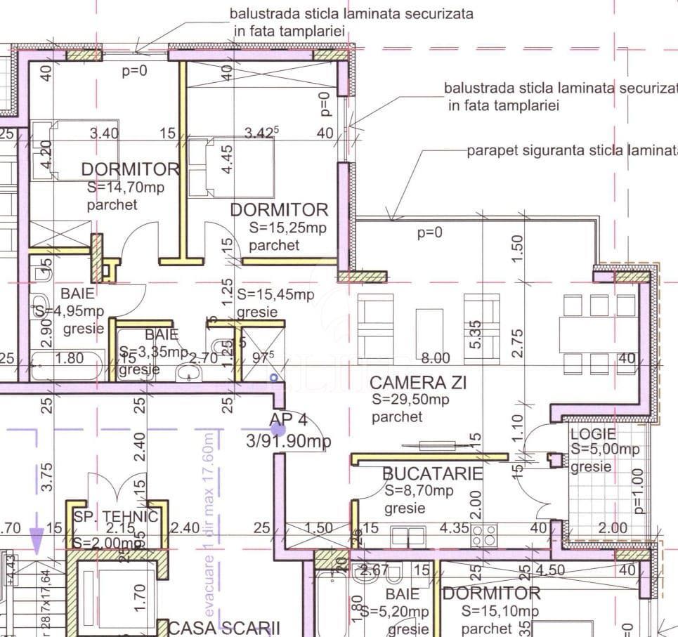 Apartament 3 camere în zona ANFDREI MURESANU-1225565
