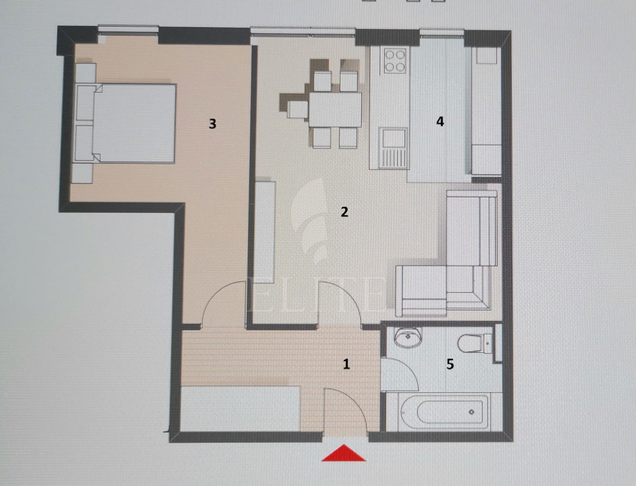 Apartament 2 camere în zona CAMPULUI-1241833
