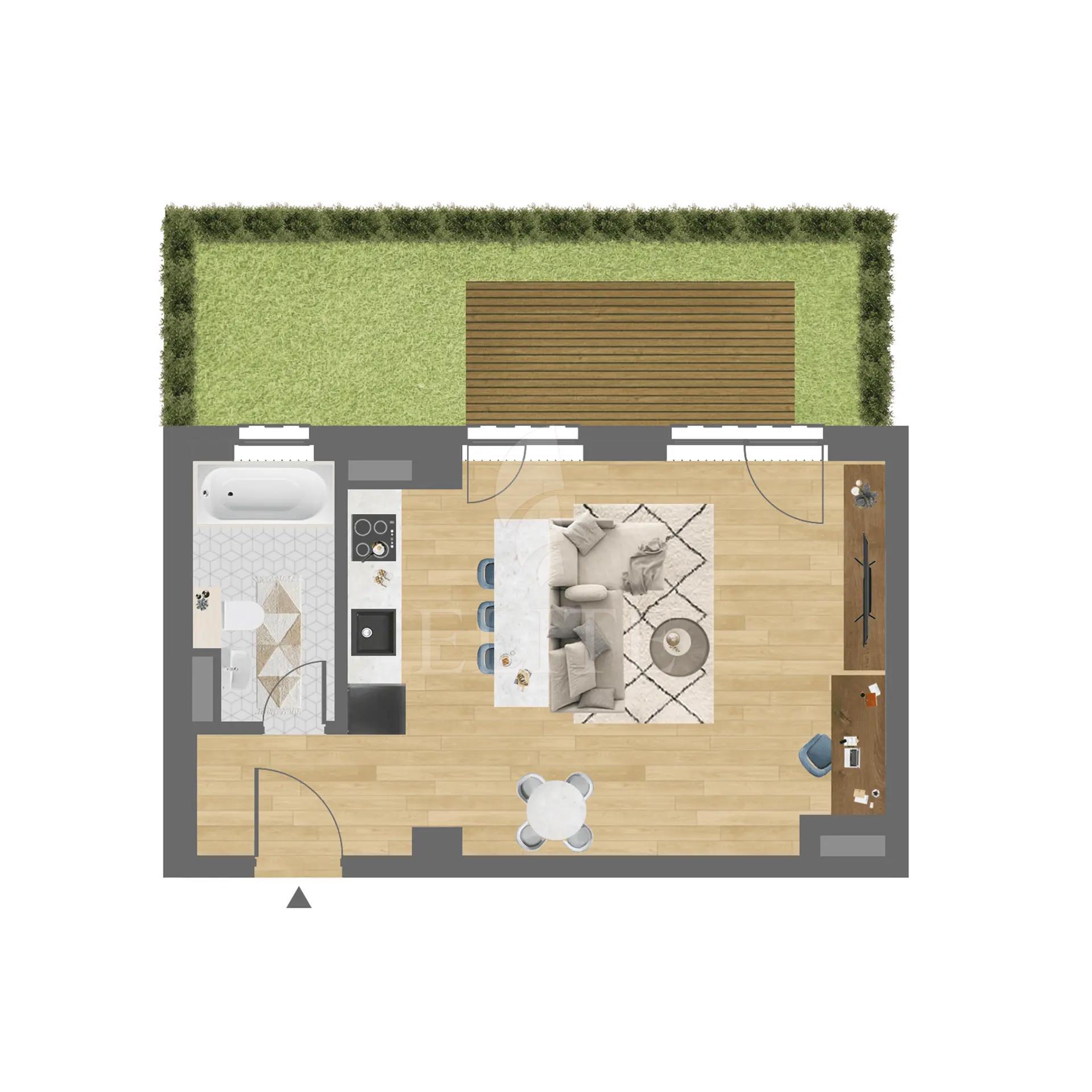 Apartament o camera în zona DAMBUL ROTUND-1245346