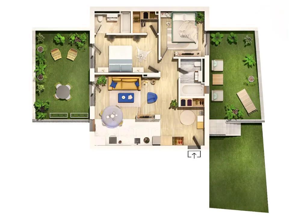 Apartament 3 camere în zona SEMICENTRALA-1249297