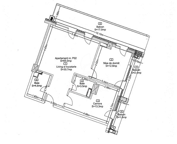 Apartament 3 camere în zona HOTEL TULIP-1272971
