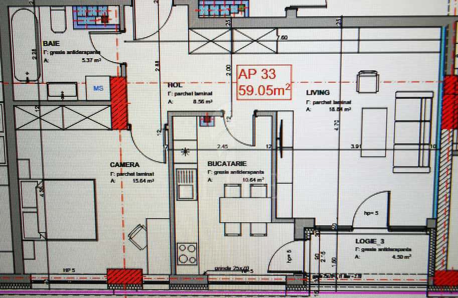 Apartament 2 camere în zona SEMICENTRALA-1287095